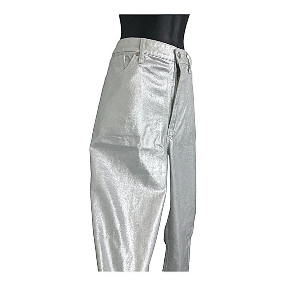 Rebecca Minkoff silver shimmery crystal studded pants size 16 brand new - Picture 7 of 9
